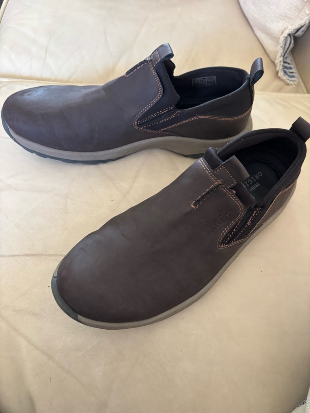 Earth Origins Danvers Brown Slip On Comfort Shoes Clogs Size 9.5